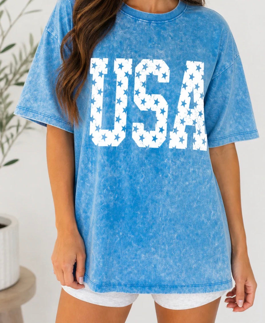 Mineral Wash USA Tee
