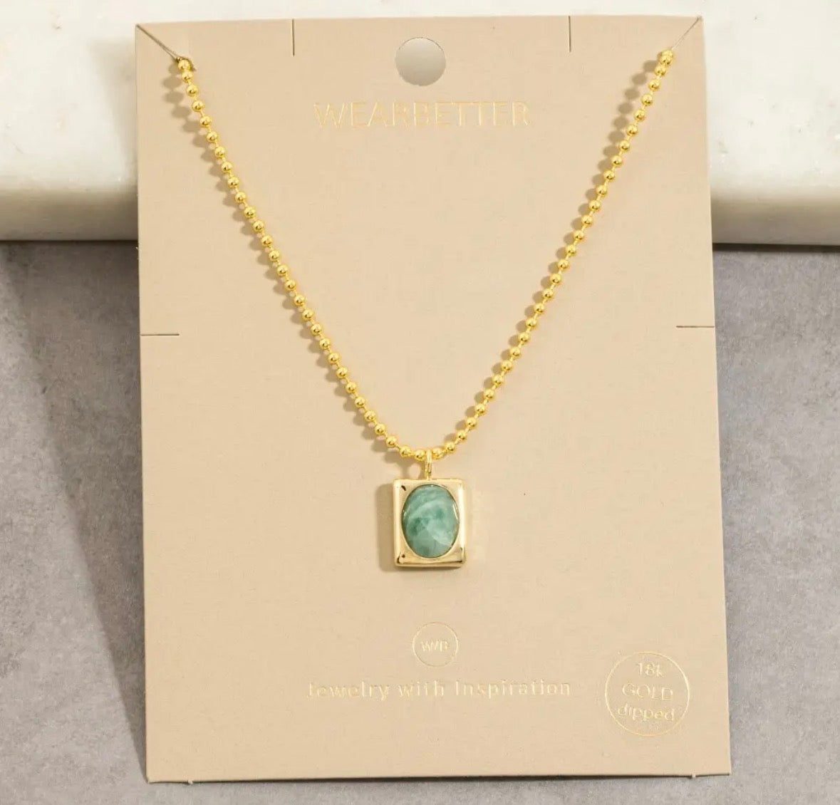 Oval Stone Pendant