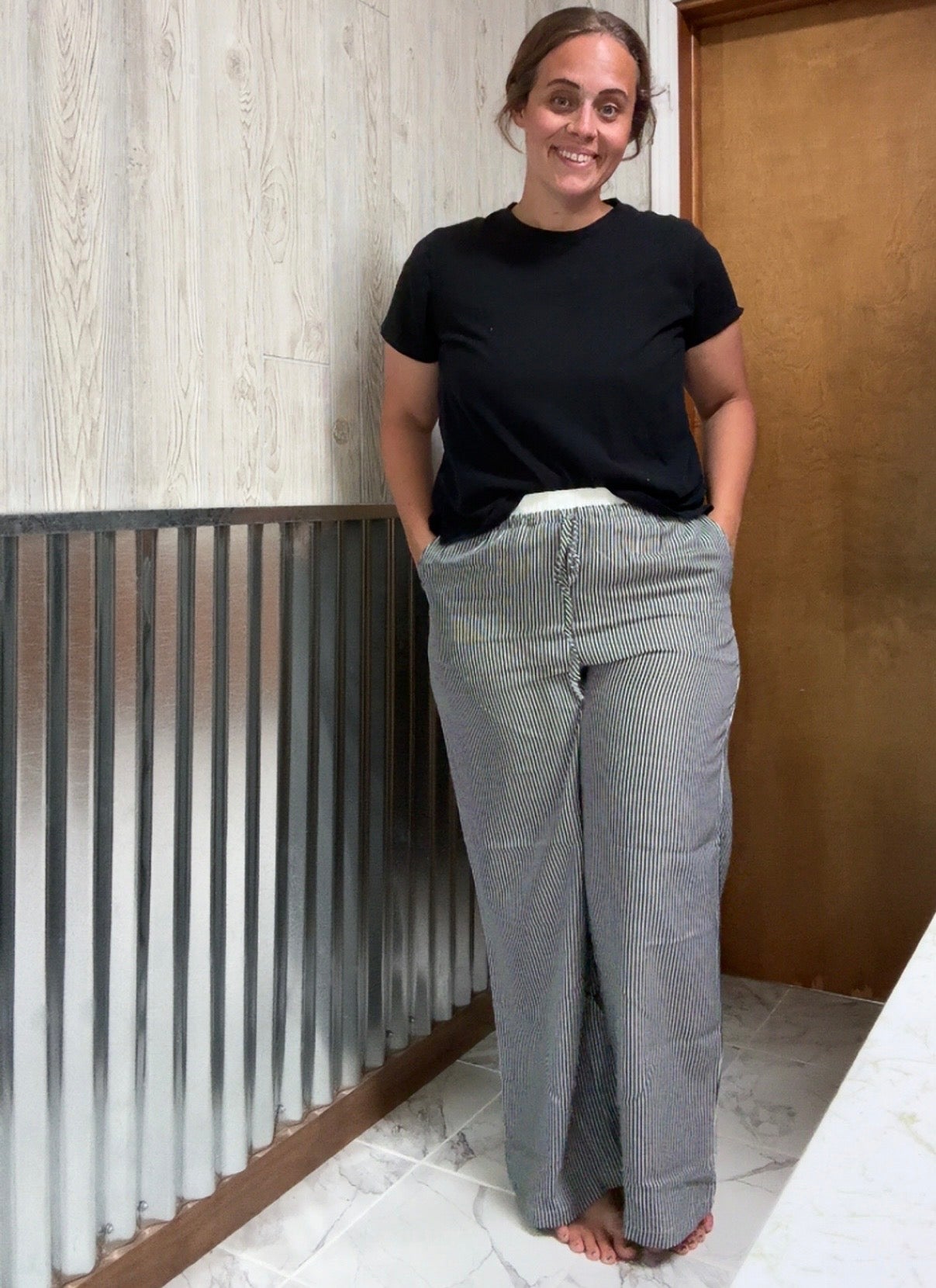 Striped Wide Leg Pants