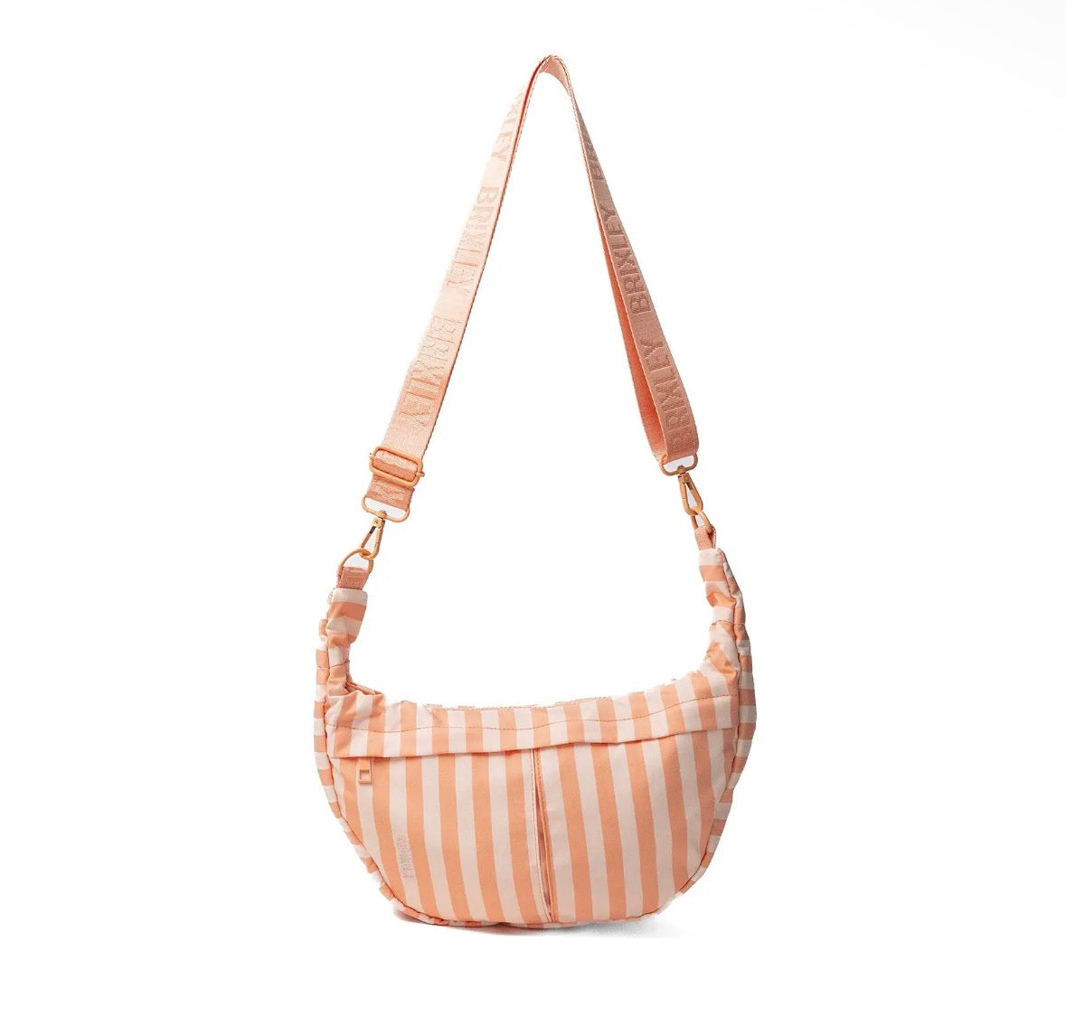 Brixley | Apricot Stripe Crescent Bag