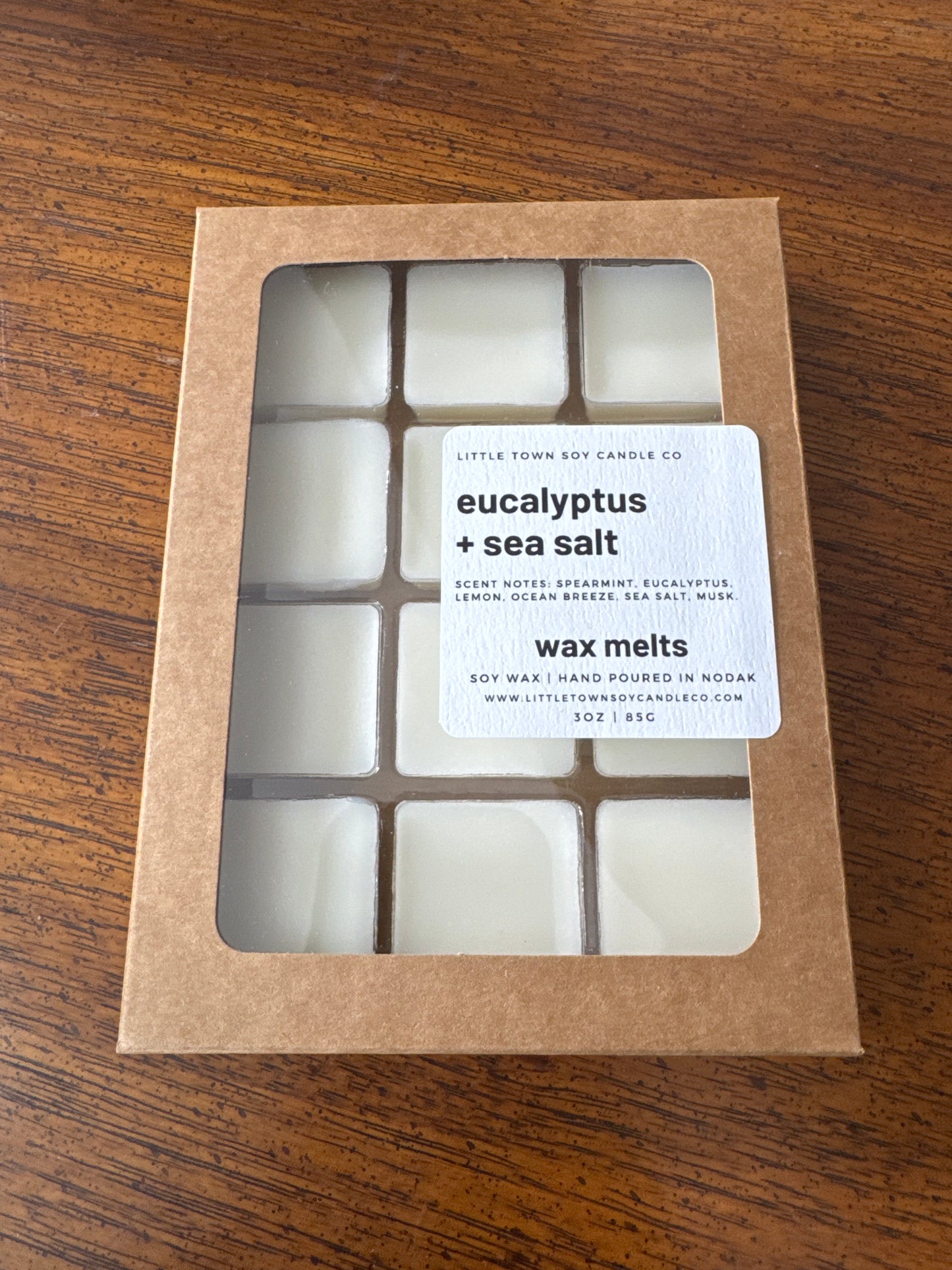 Little Town Soy Candle Co. Eucalyptus Sea Salt Wax Melt