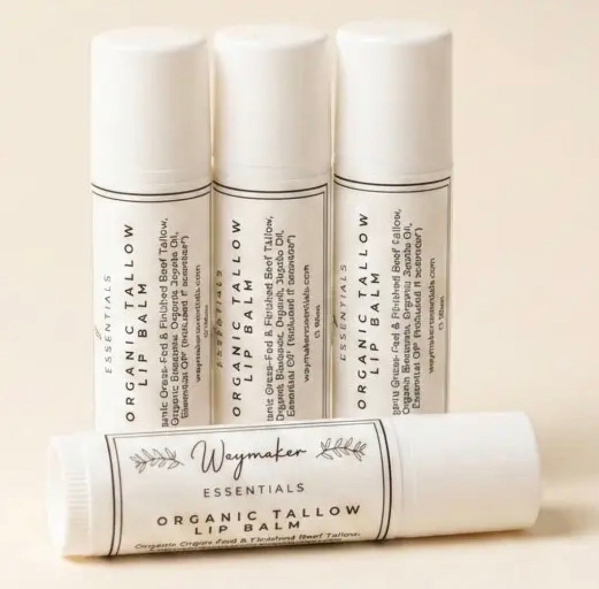 Organic Tallow Lip Balm (4 Pack)