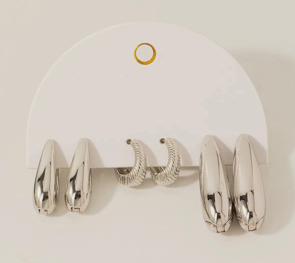 Metallic 3 Piece Hoop Set