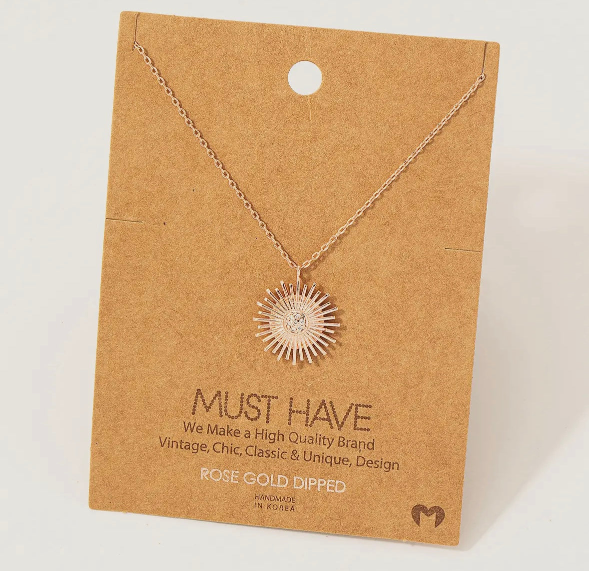Circle Sunshine Necklace