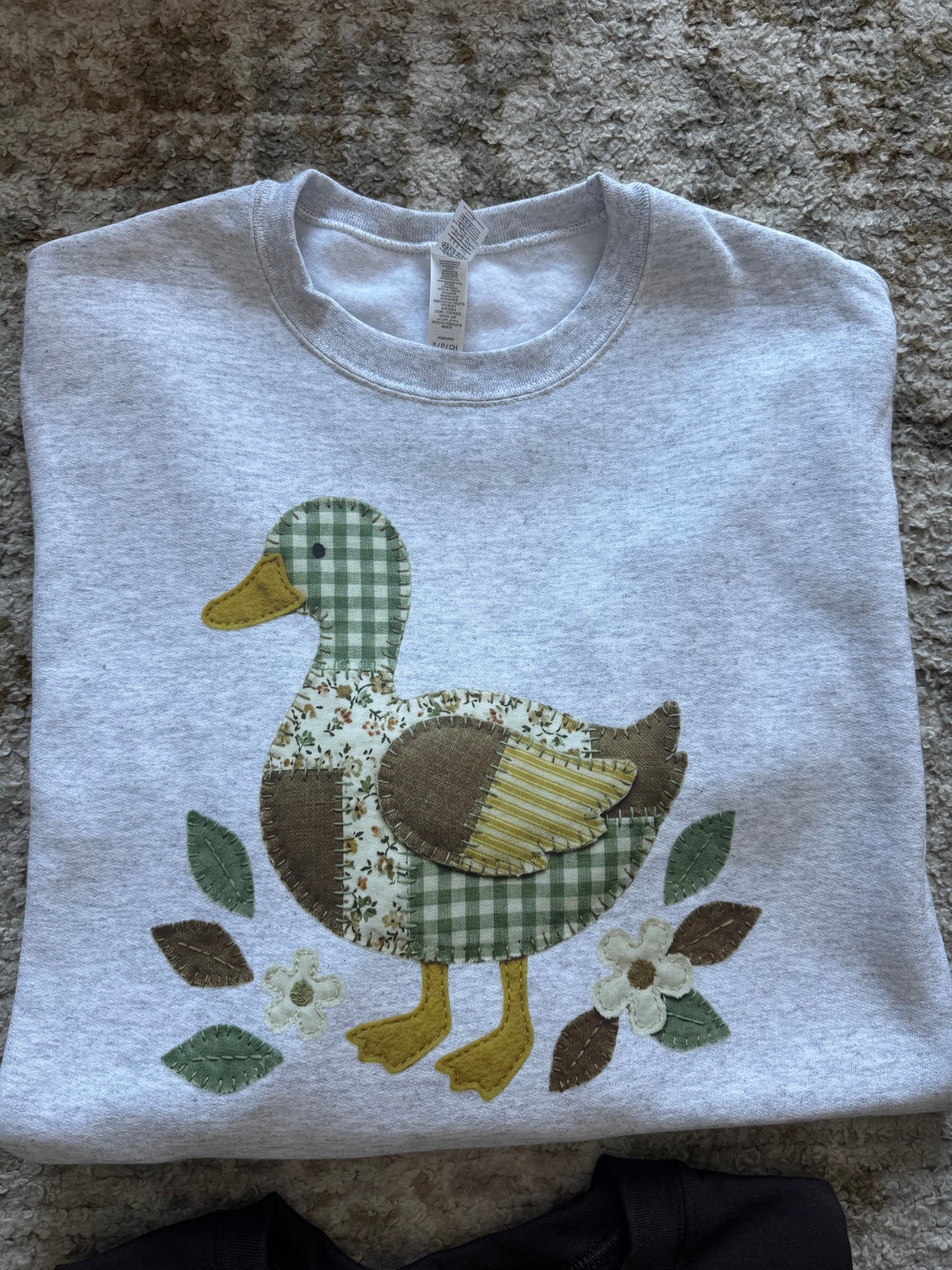 Quilted Green Mallard Crew