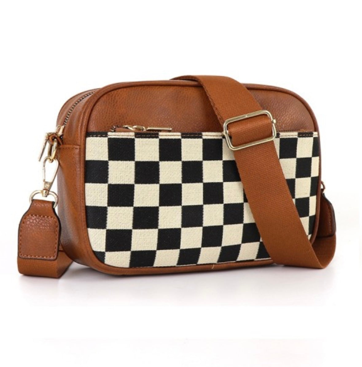 Checkered Crossbody