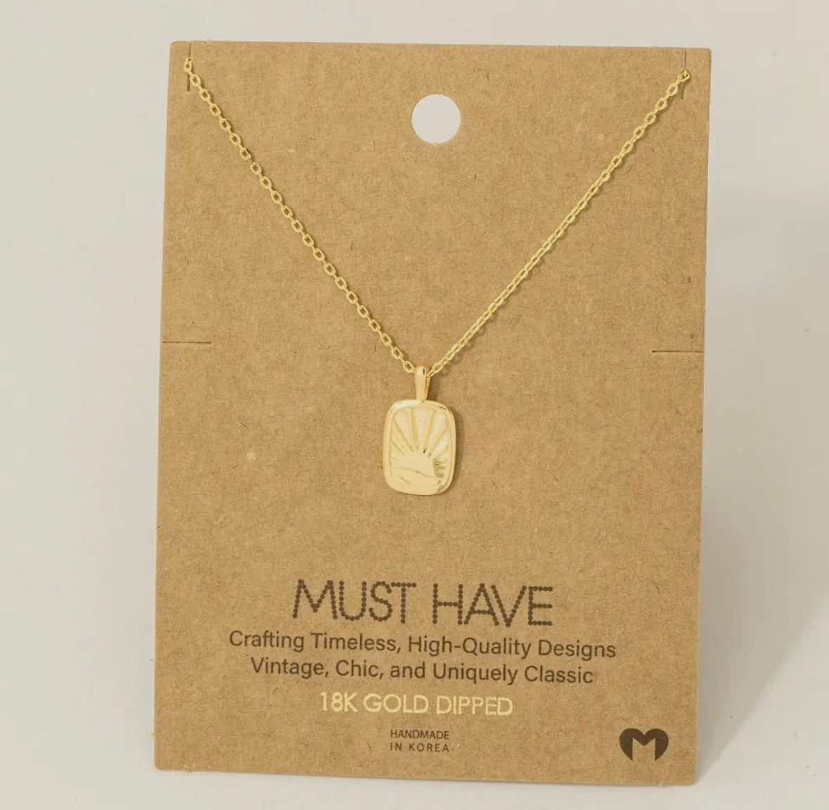 Sunrise Gold Necklace