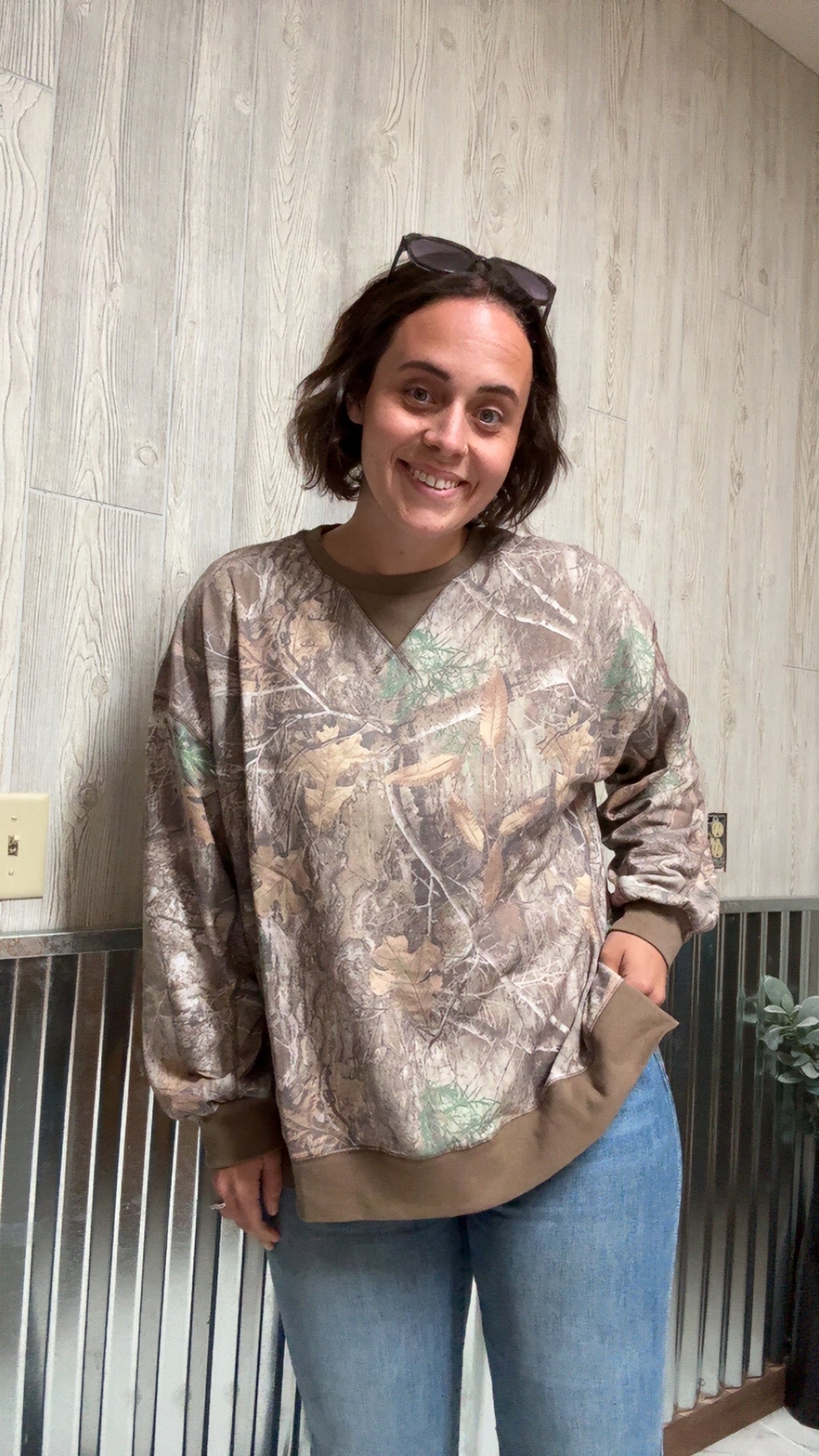 Camo Crewneck