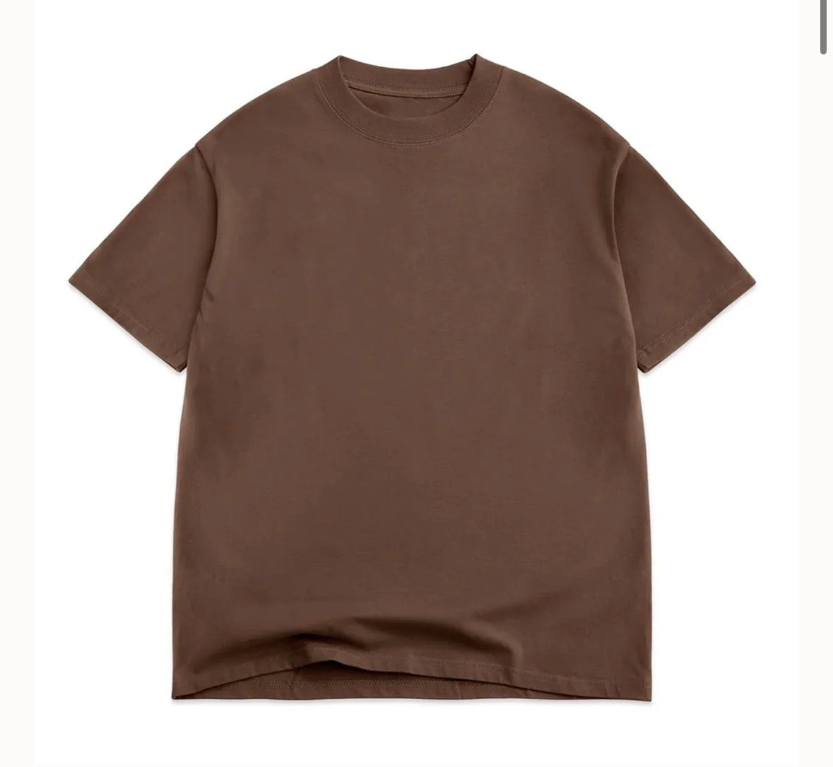 Cotton Collective Oversized Tee: Chocolate