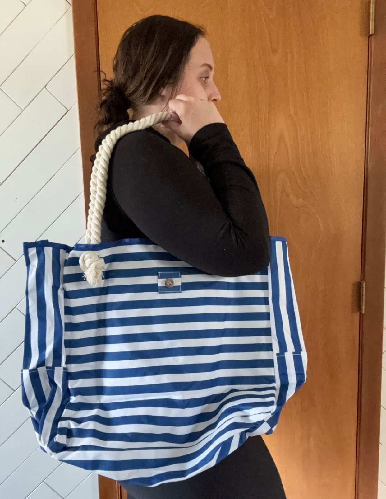 Rope Handle Beach Bag