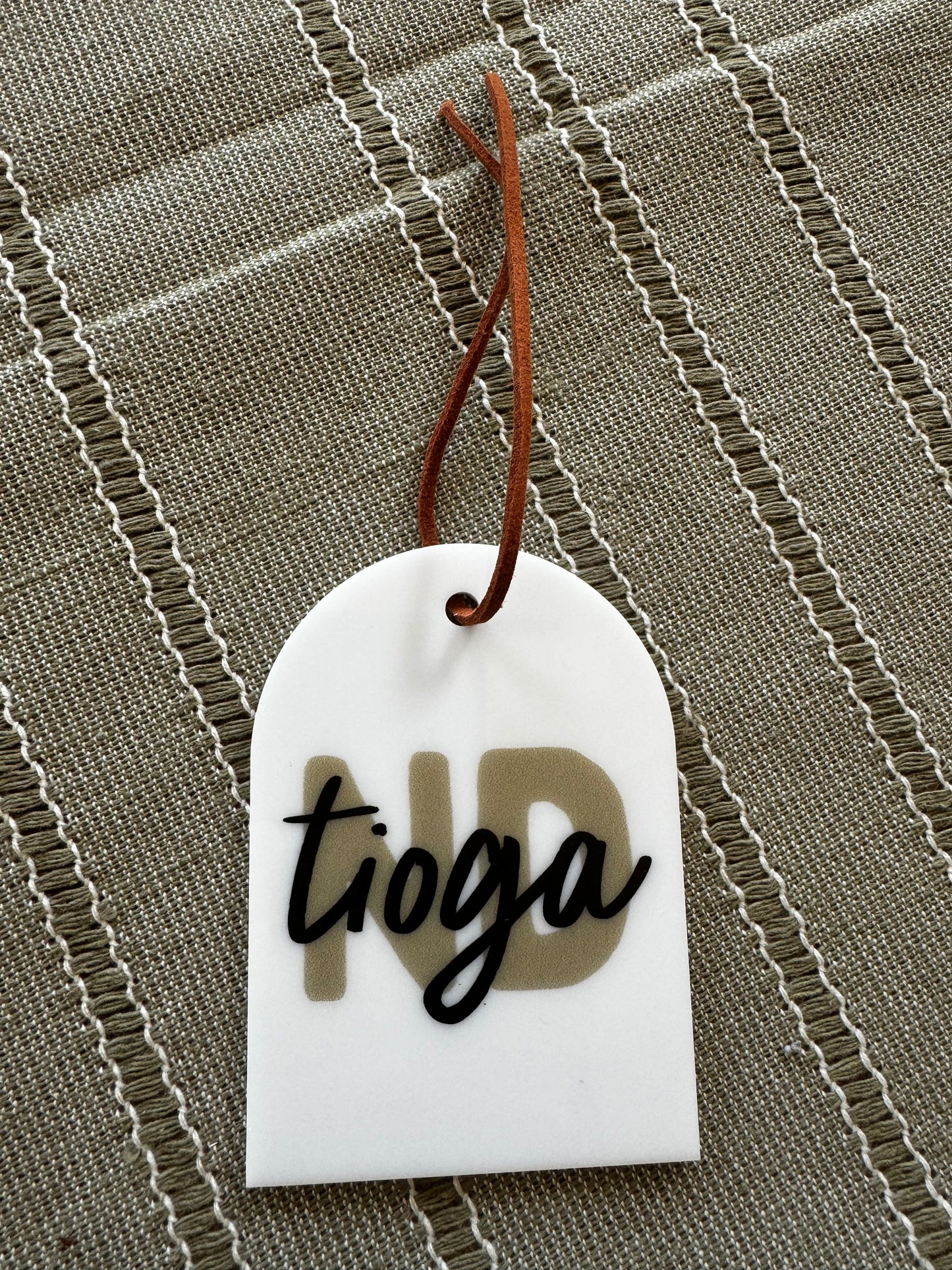 Tioga ND Christmas Ornament