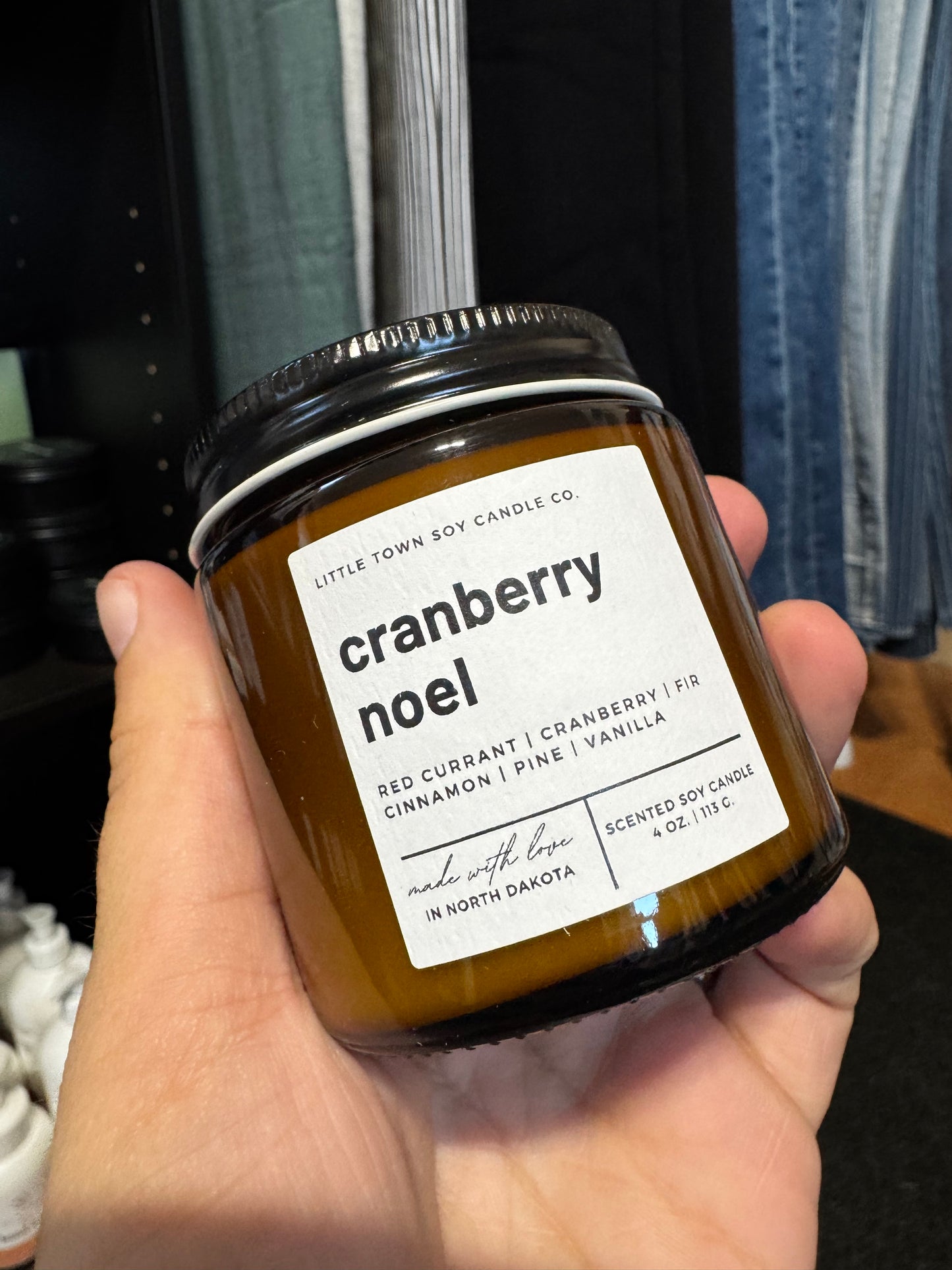 Little Town Soy Candle Co. Cranberry Noel