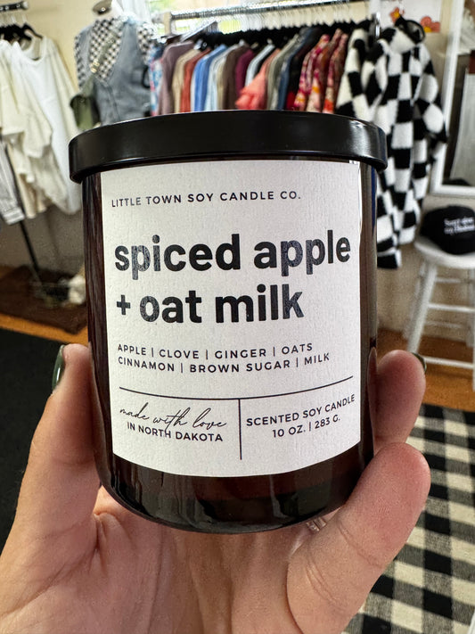 Little Town Soy Candle Co. Spiced Apple + Oat Milk