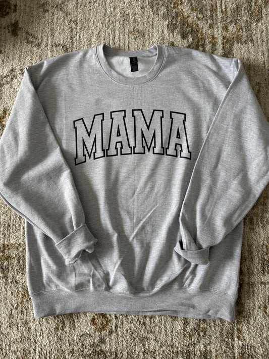 Mama Crew Gray