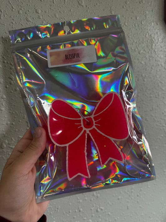 Large Pink Bow Blissful Freshie