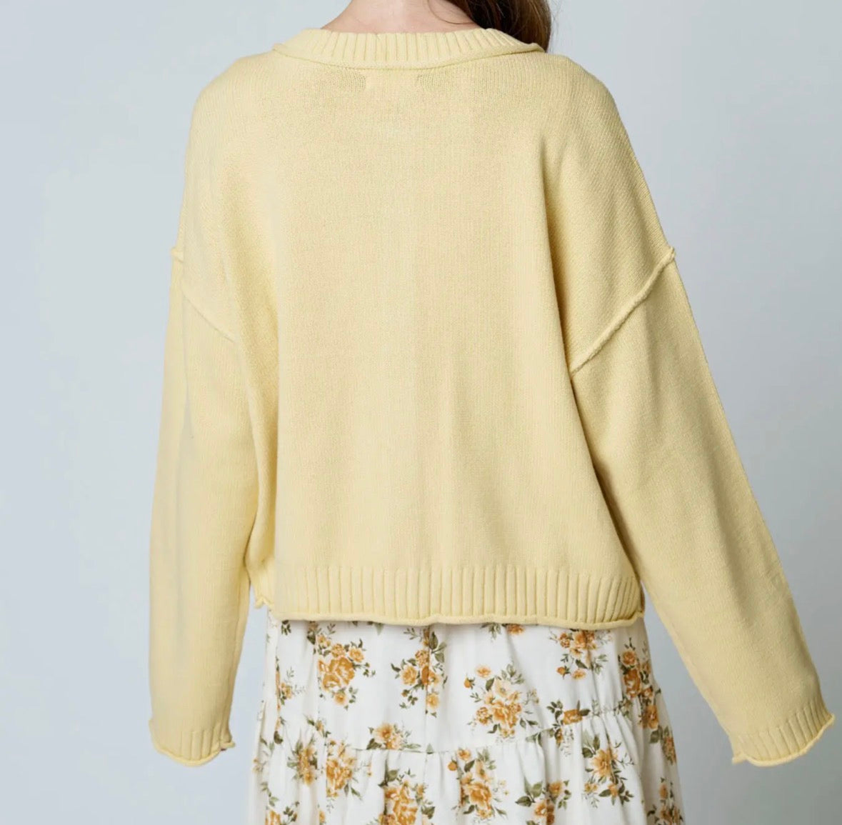 Butter Yellow Cardigan
