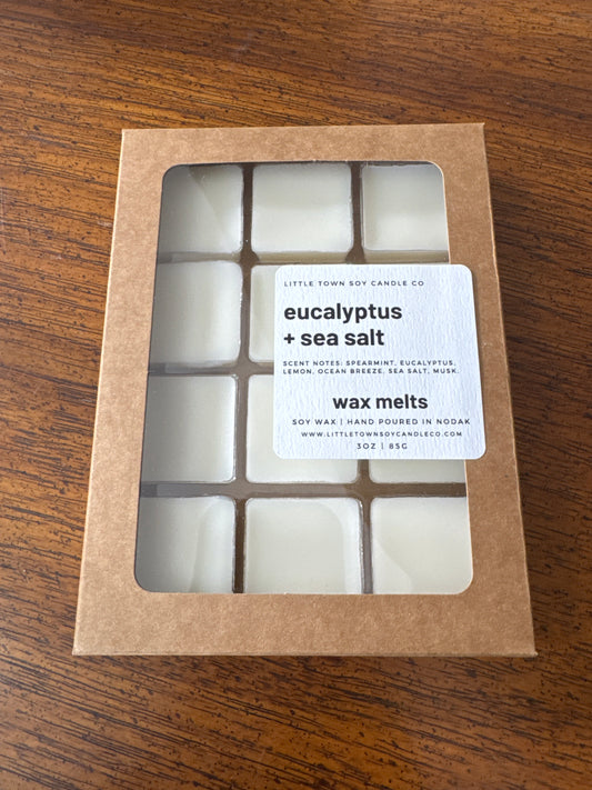 Little Town Soy Candle Co. Eucalyptus Sea Salt Wax Melt