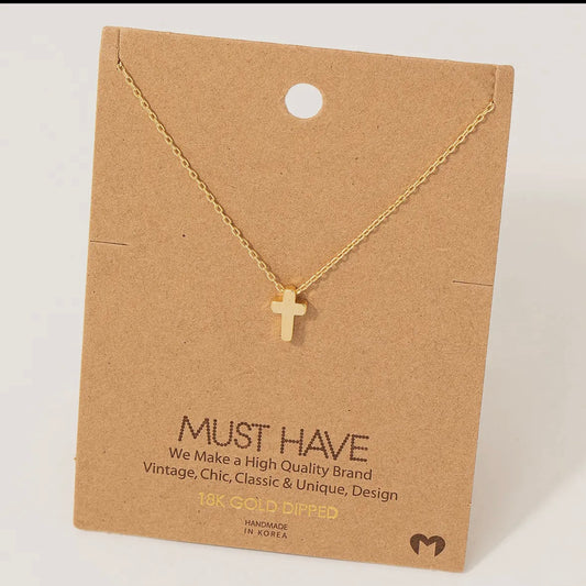 Dainty Mini Cross Necklace