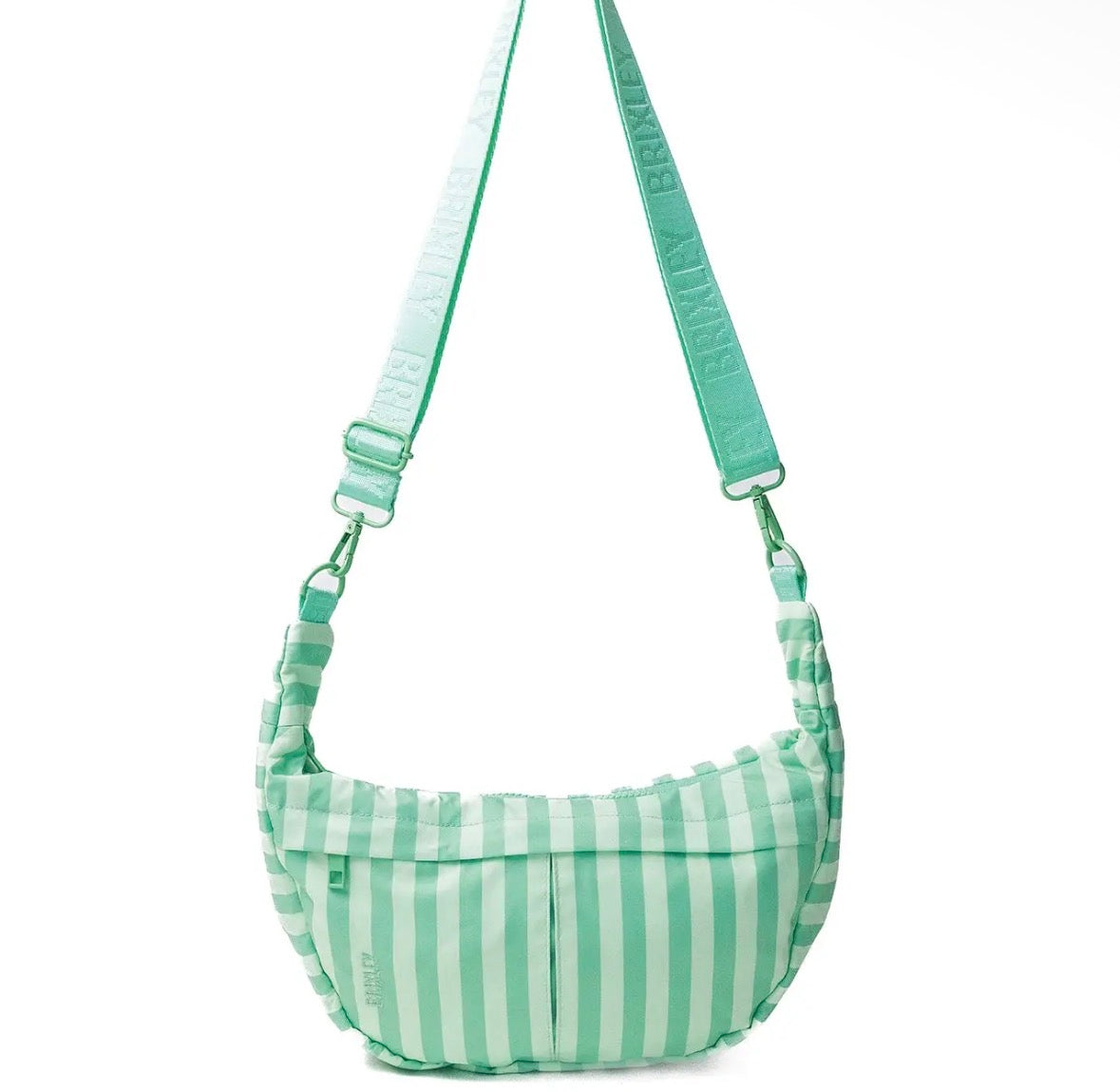 Brixley | Seafoam Stripe Crescent Bag