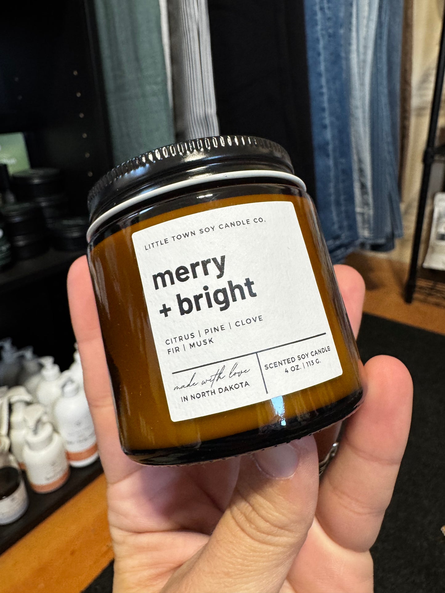 Little Town Soy Candle Co. Merry + Bright