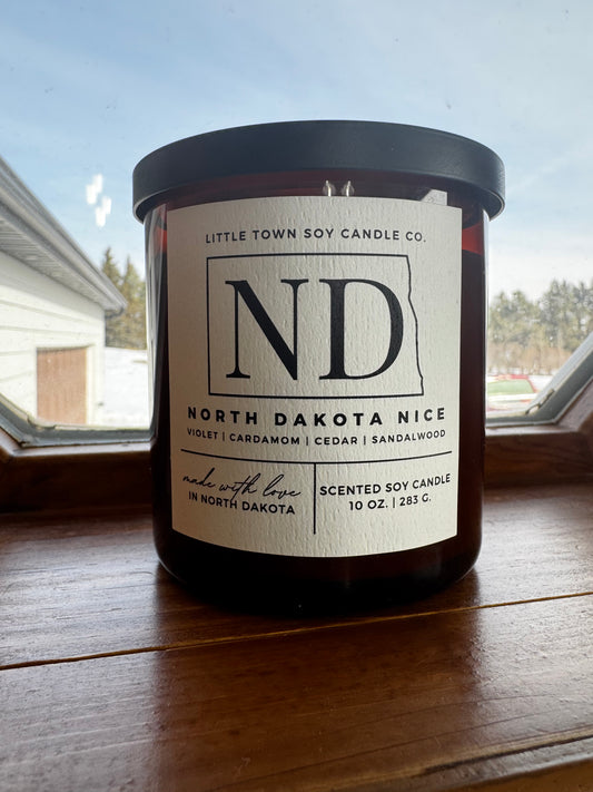 Little Town Soy Candle Co. North Dakota Nice