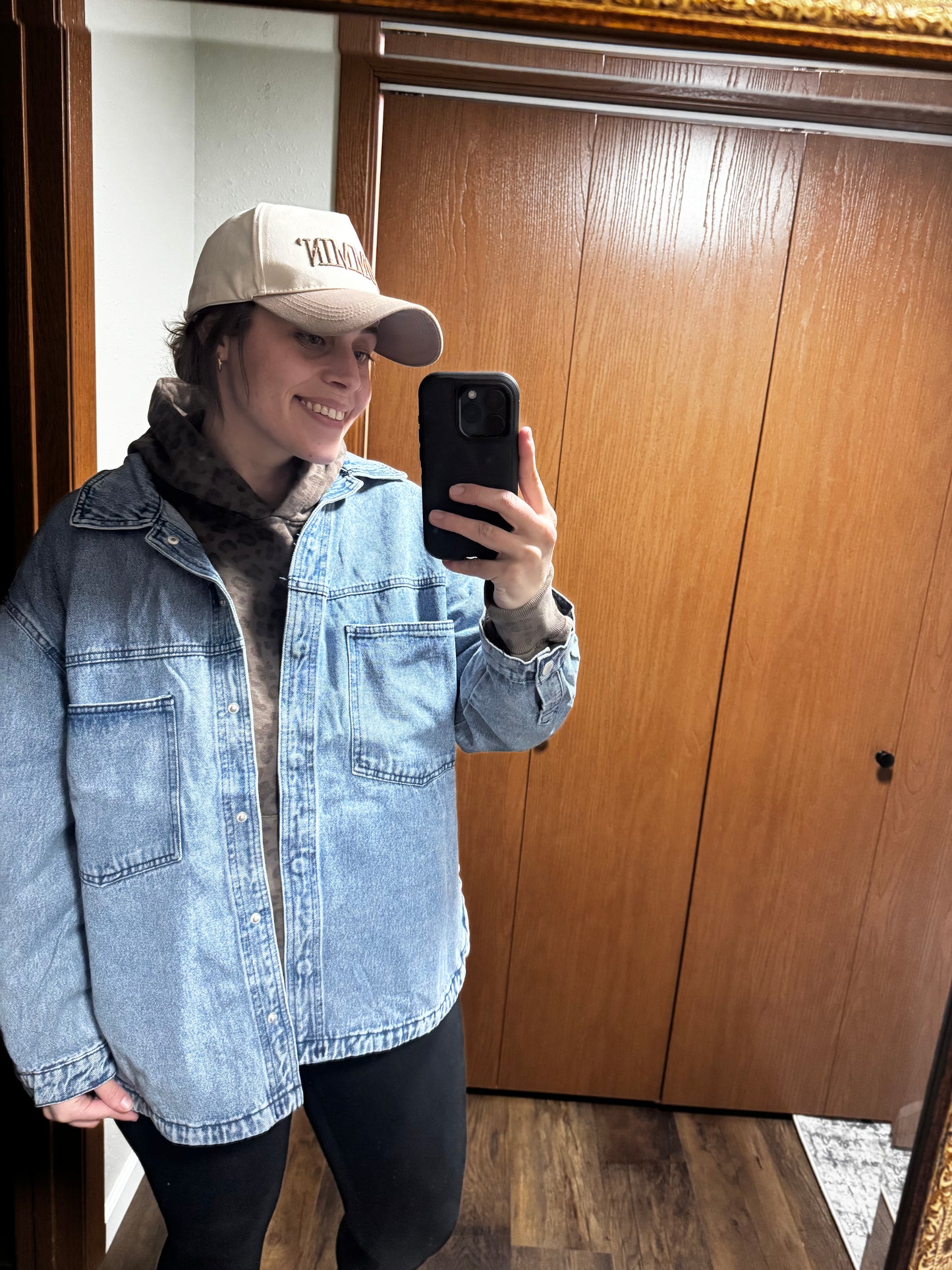 Oversized Denim Shacket | Round Hem | 100% Cotton