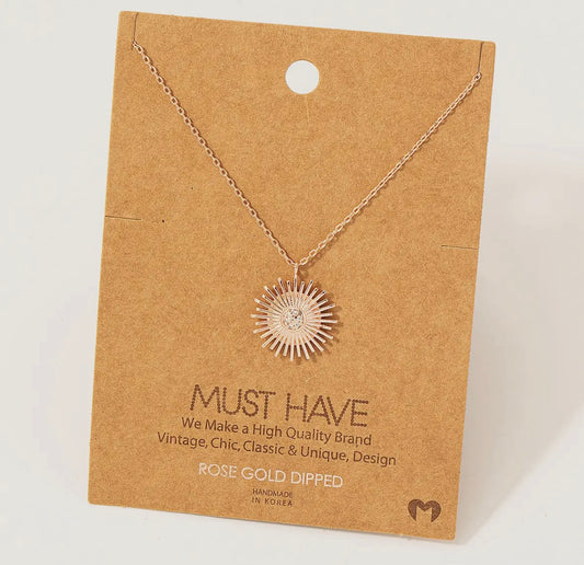 Circle Sunshine Necklace