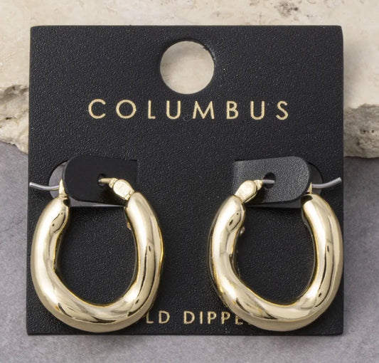 Chunky Oval Hoops
