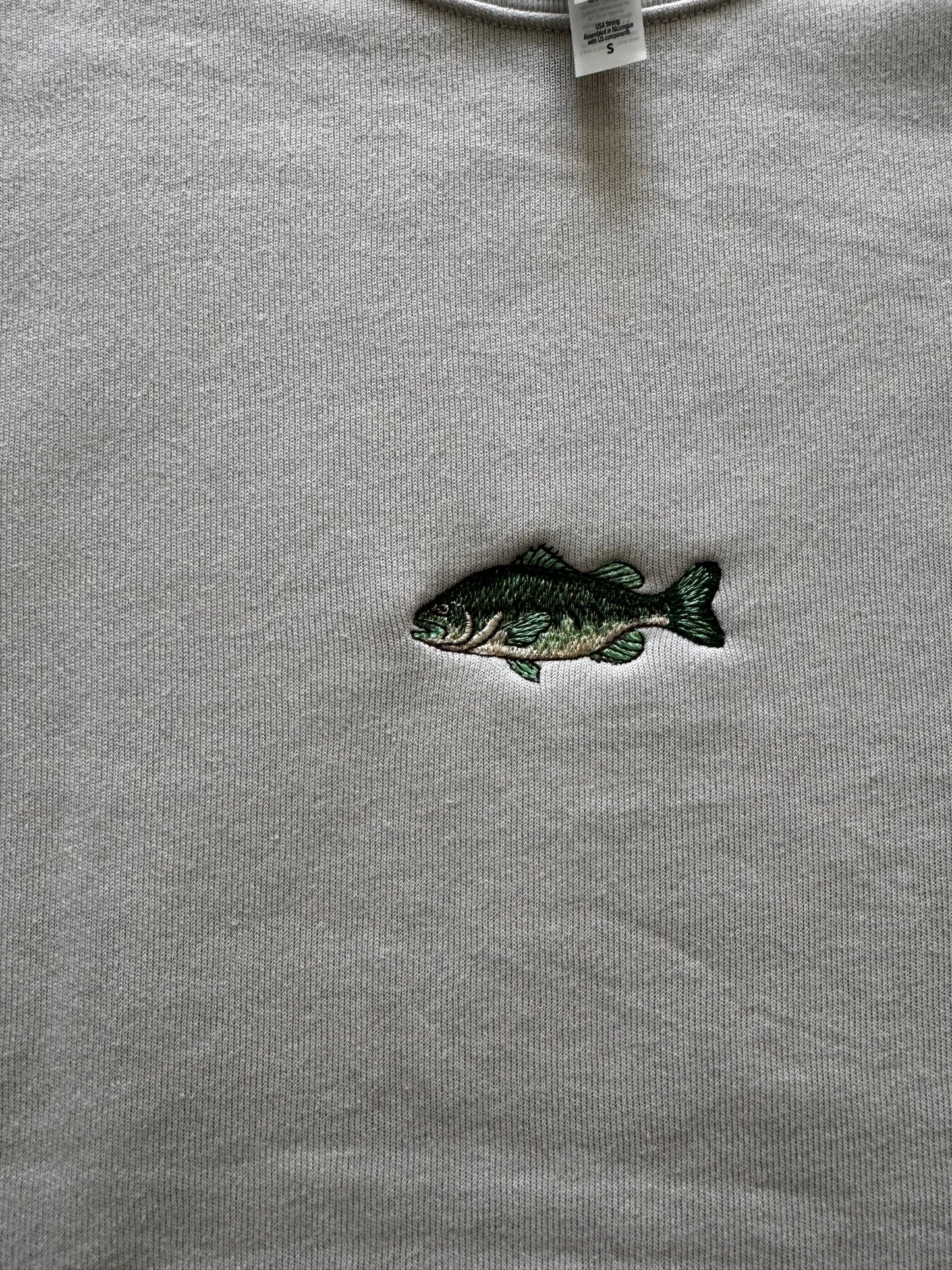 Embroidered Fish Crewneck