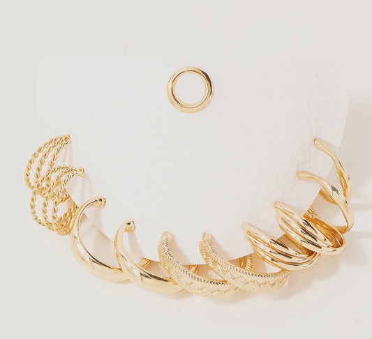 Assorted Gold Hoop Set