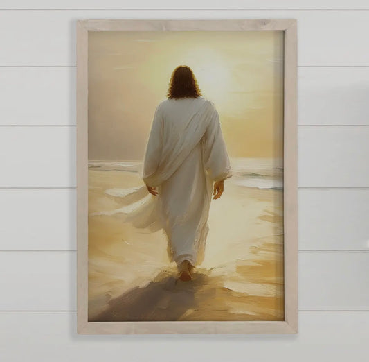 Jesus Golden Sunset Canvas