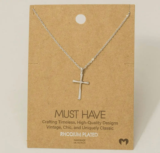 Dipped Cross Necklace
