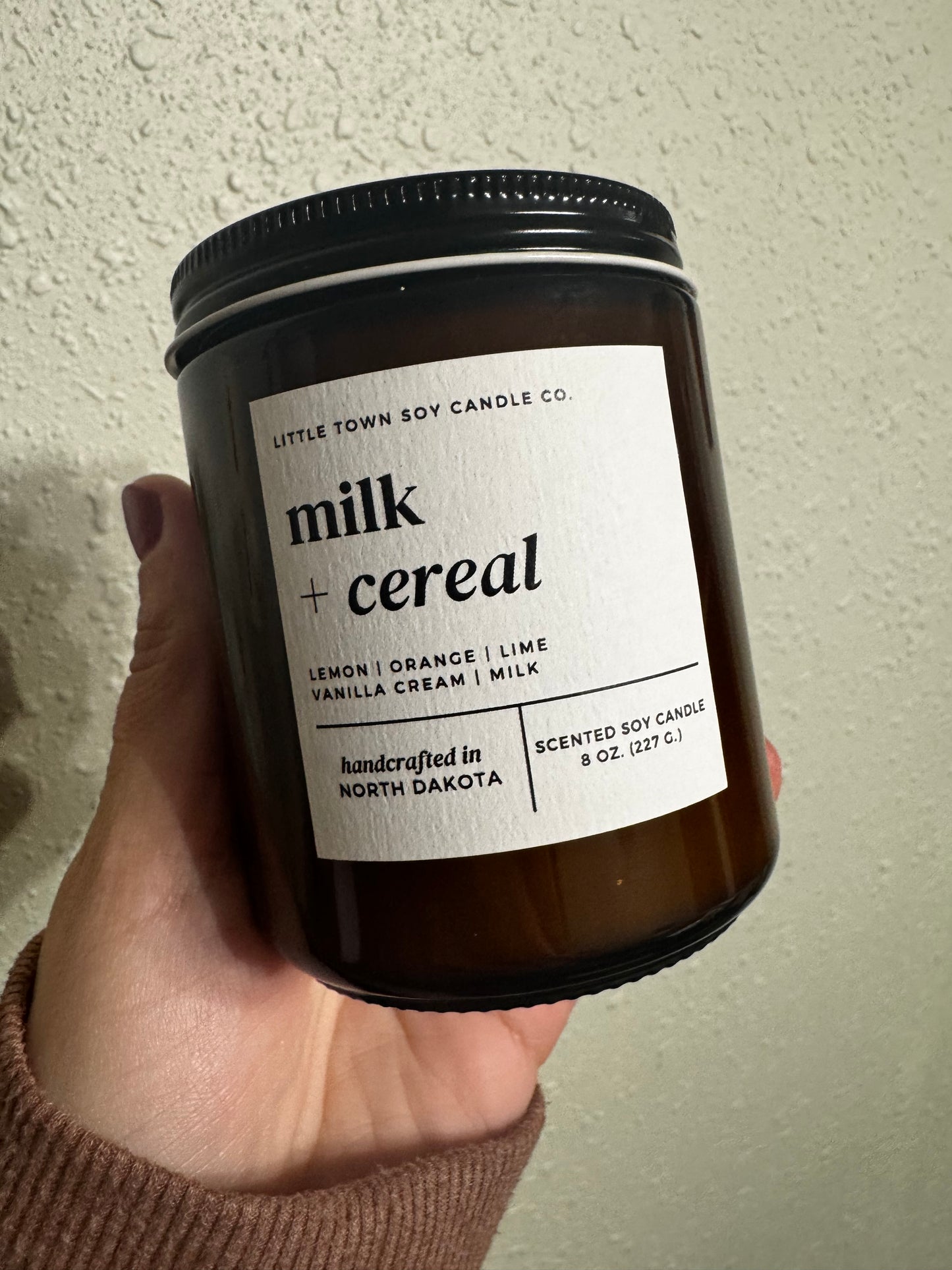 Little Town Soy Candle Co Candle | Milk + Cereal |