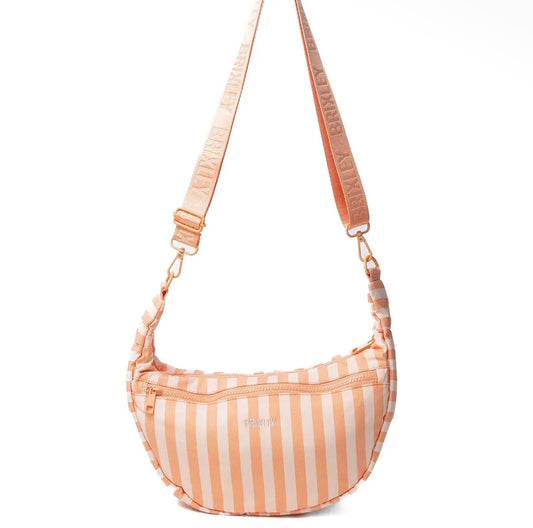 Brixley | Apricot Stripe Crescent Bag