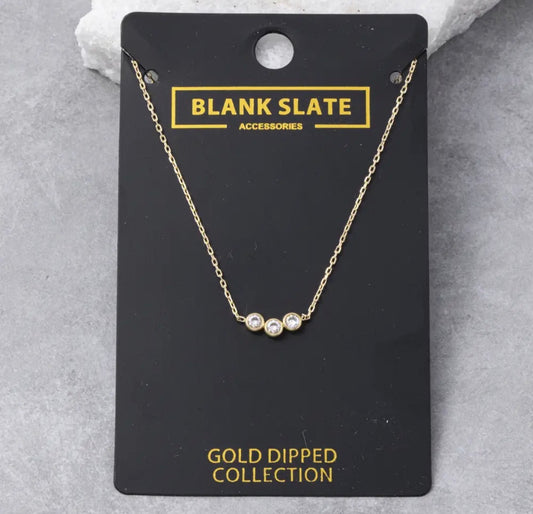 Gold Dipped Dainty Necklace