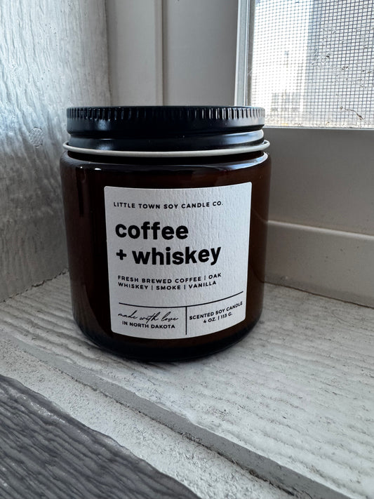 Little Town Soy Candle Co. Coffee + Whiskey