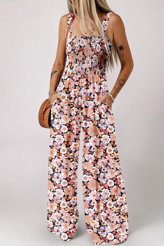 Black Floral Jumpsuit
