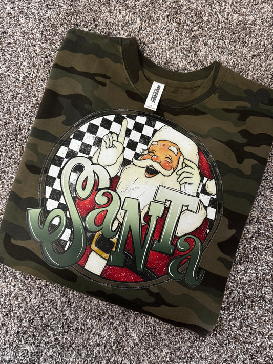 Camo Santa Crewneck