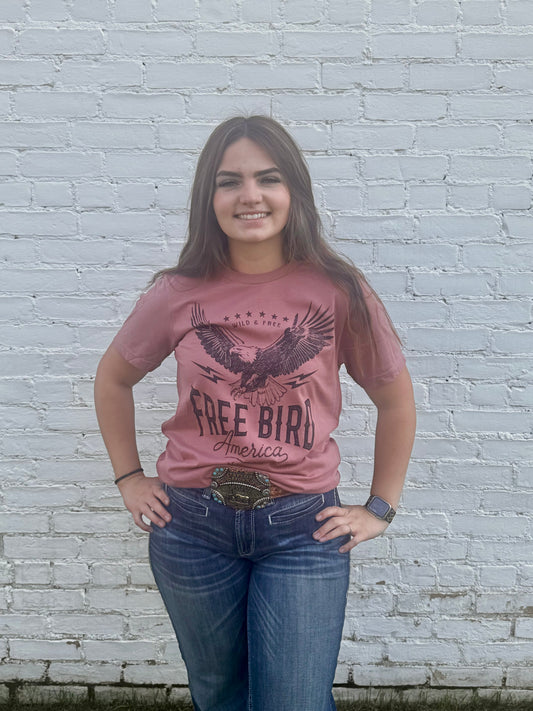 Free Bird Graphic Tee | 100% Cotton