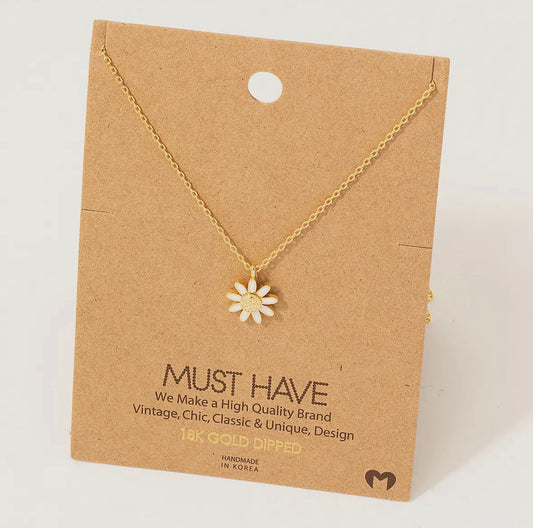 Dainty Daisy Necklace