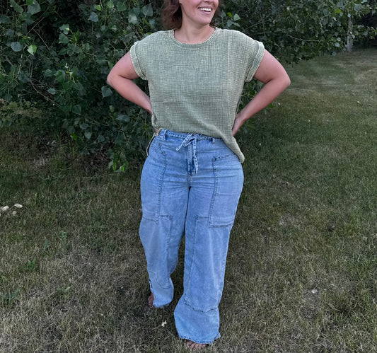 Acid Washed Short Sleeve