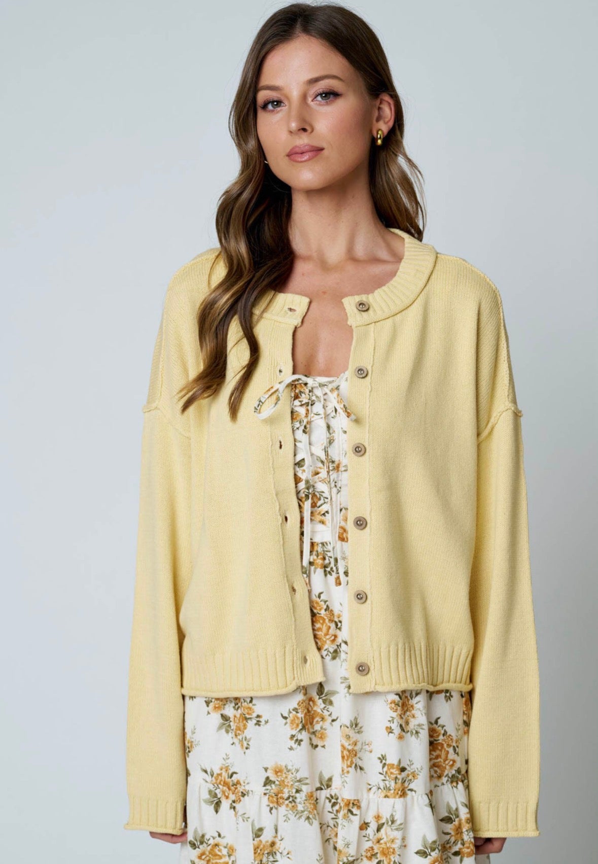 Butter Yellow Cardigan