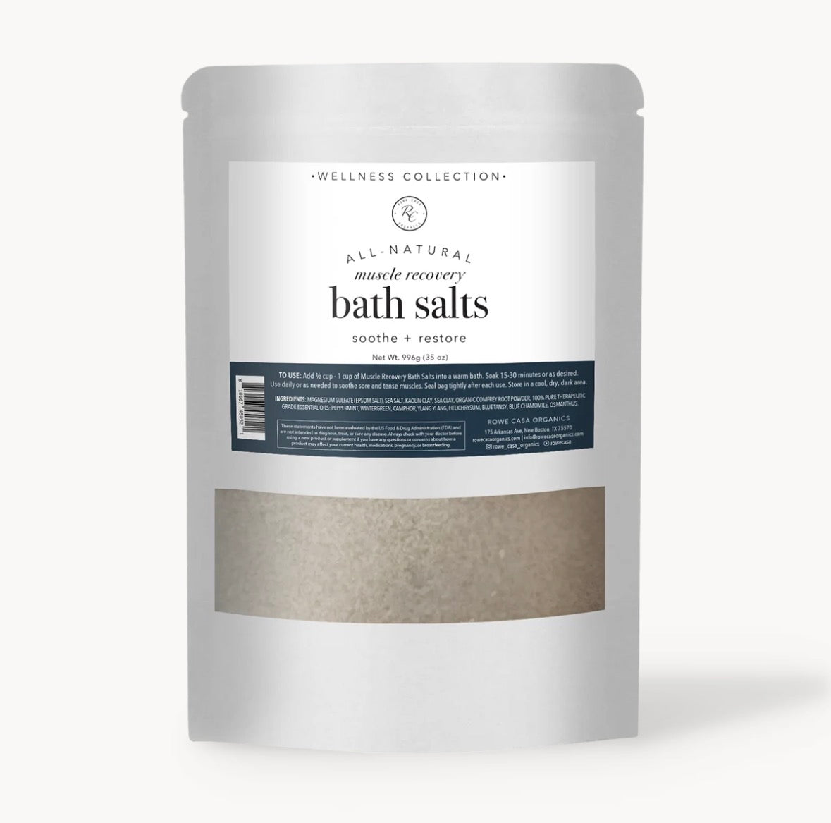 Rowe Casa Muscle Recovery Bath Salts | 35 oz