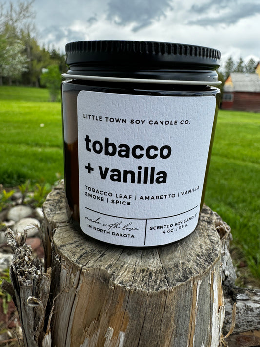 Little Town Soy Candle Co. Tobacco + Vanilla