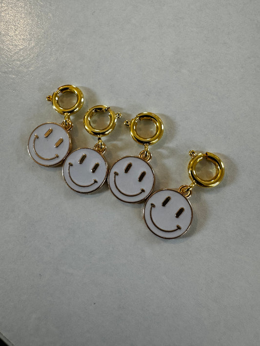 White Smiley Charm